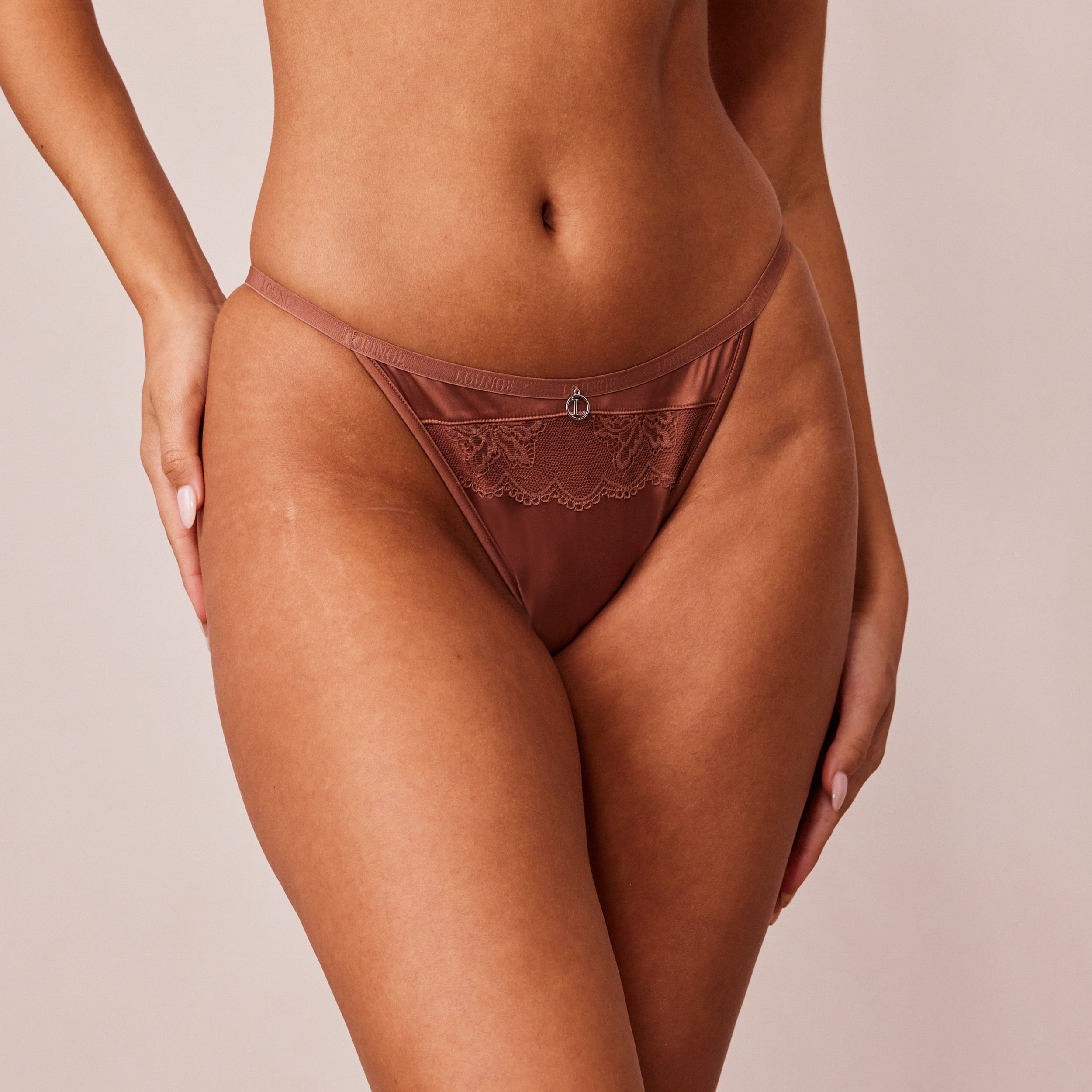 Soft Satin Briefs - Mocha