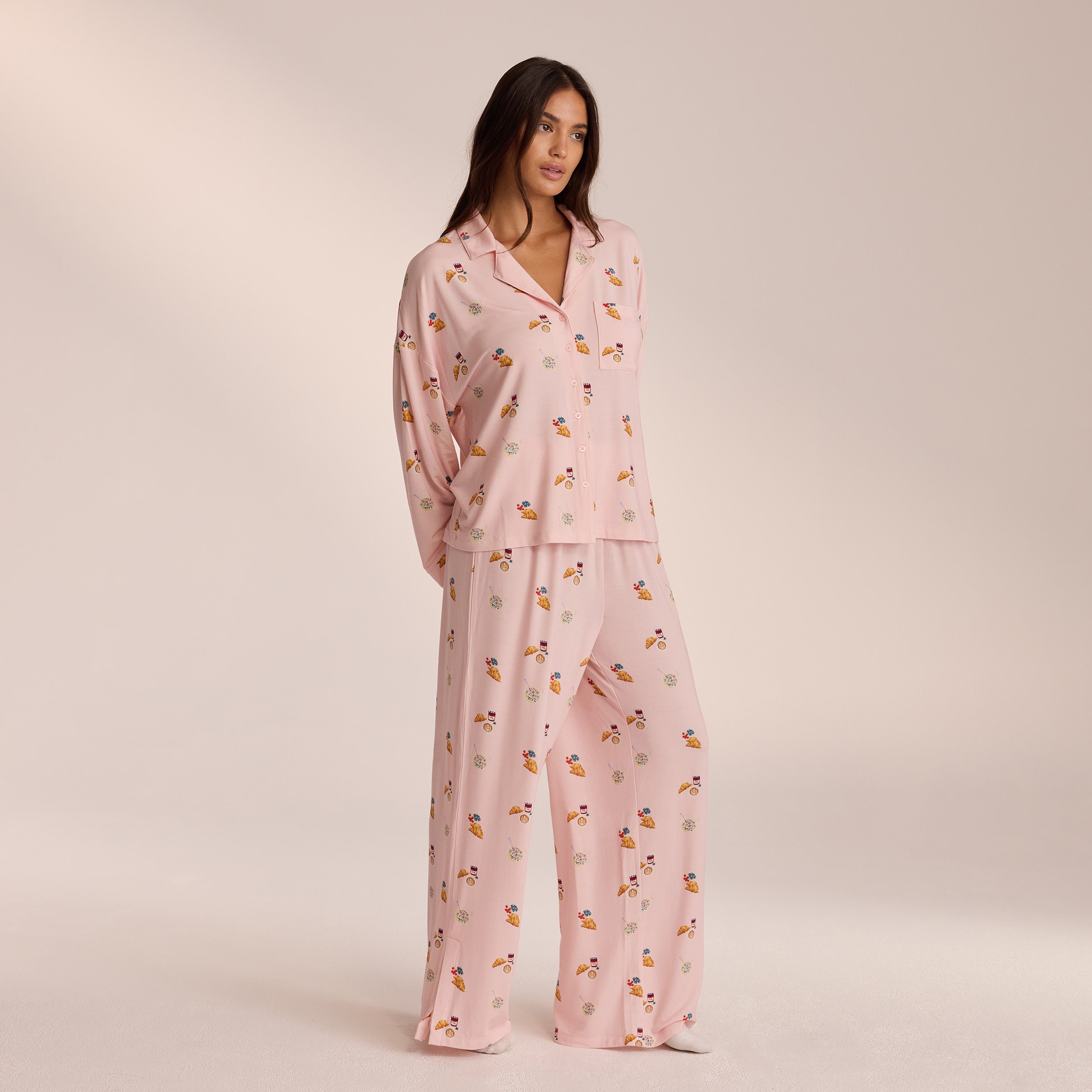 Modal Pajama Pants - Pink
