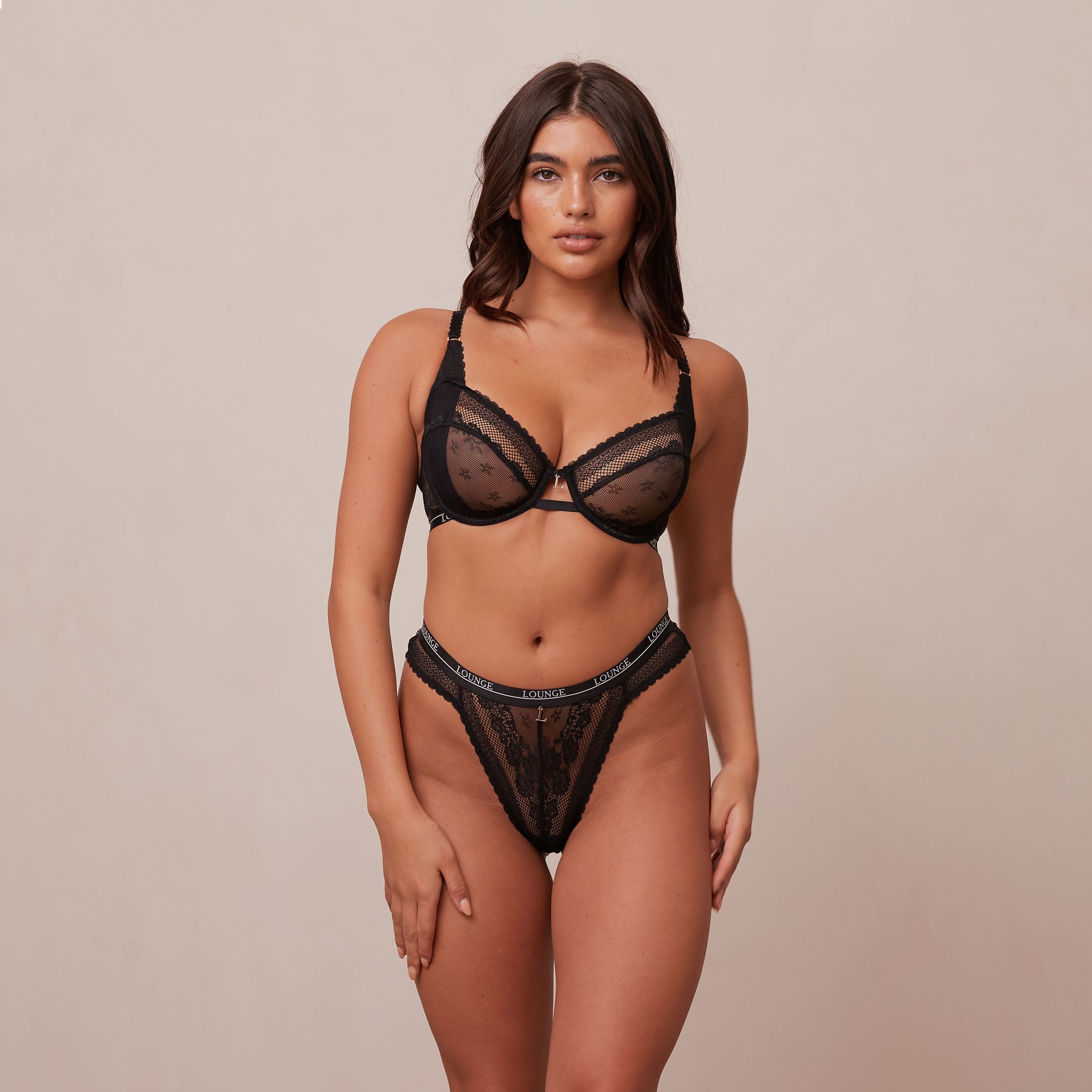Liberty Balcony Bra  - Black