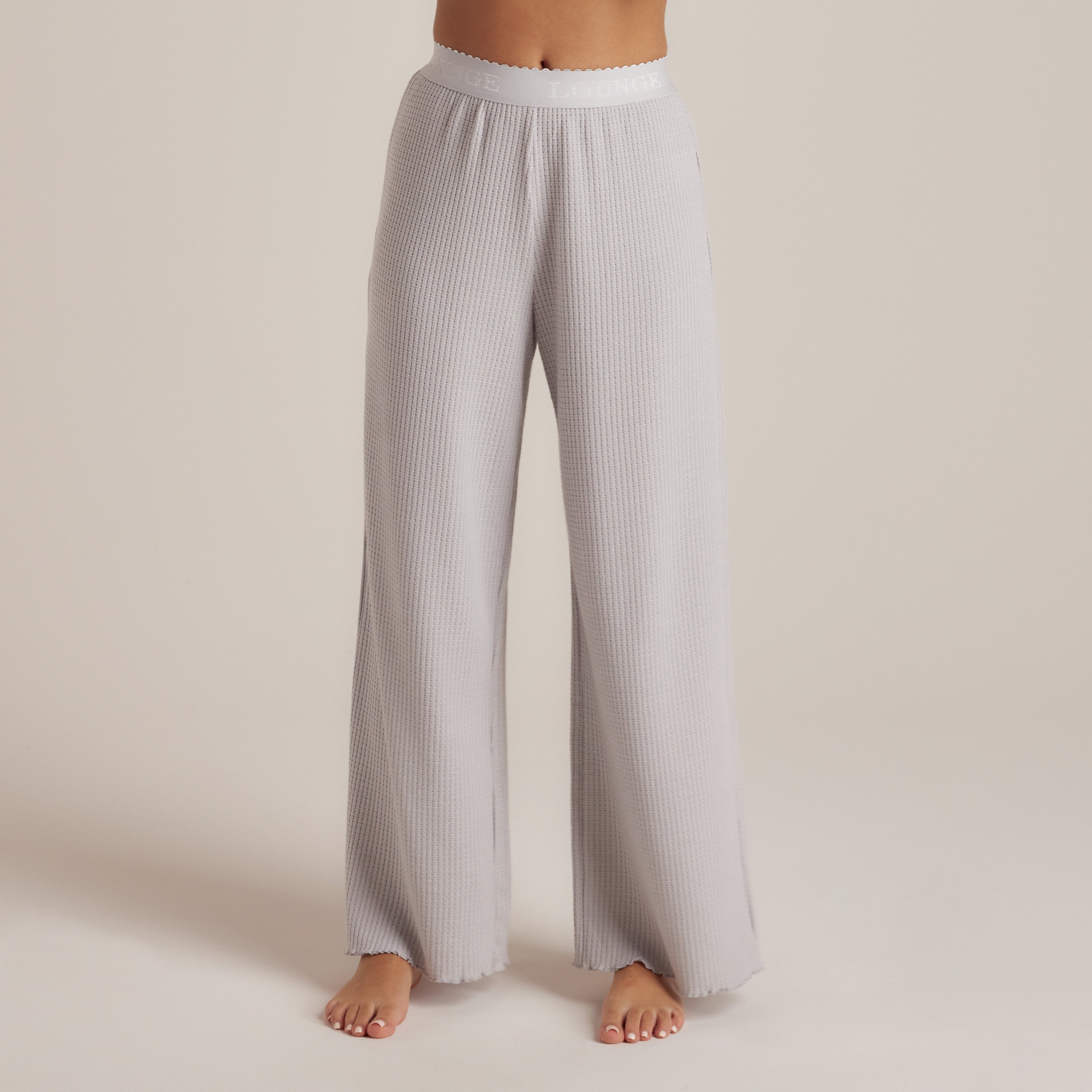 Soft Waffle Pajama Pants - Frost