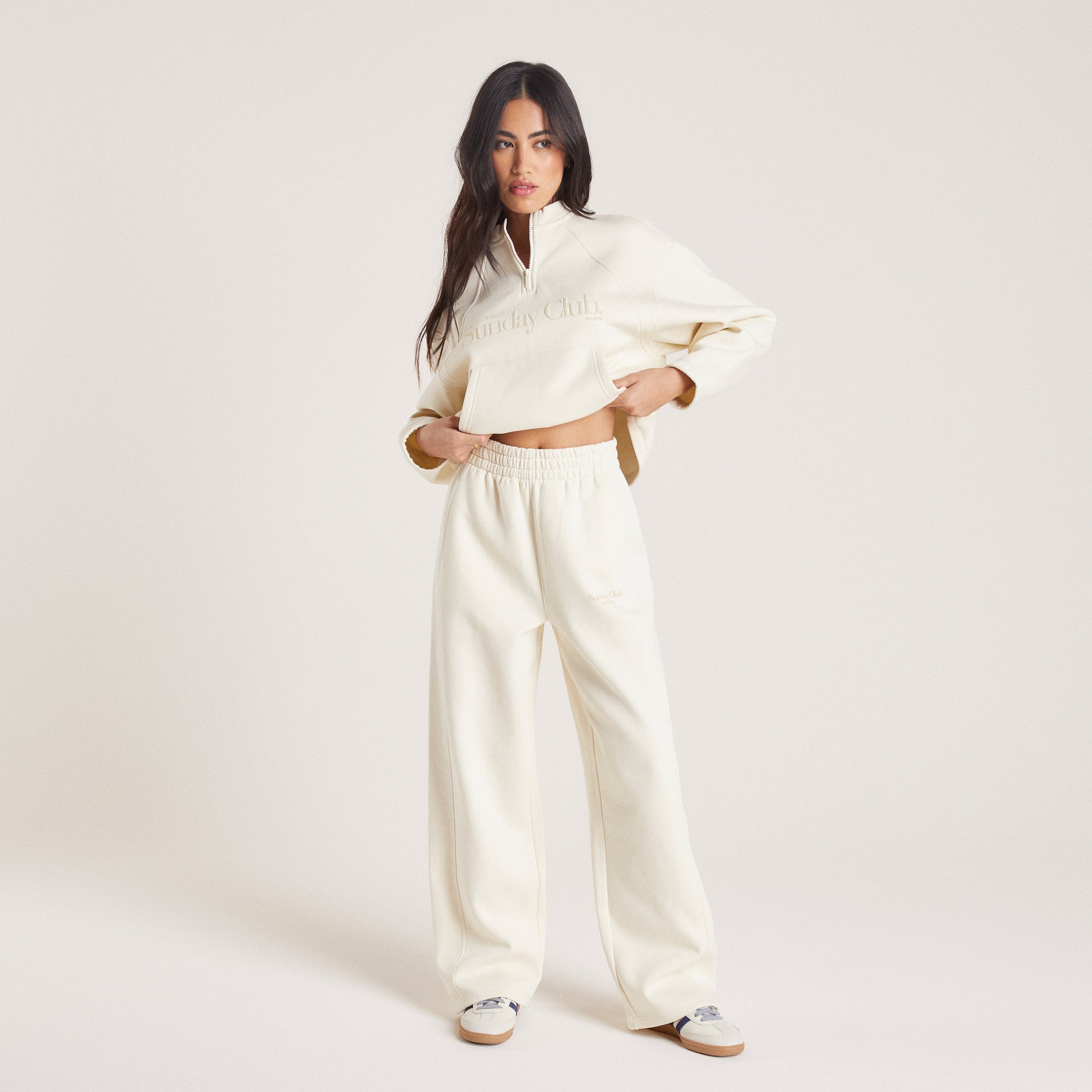 Straight Leg Sweatpants - Tofu