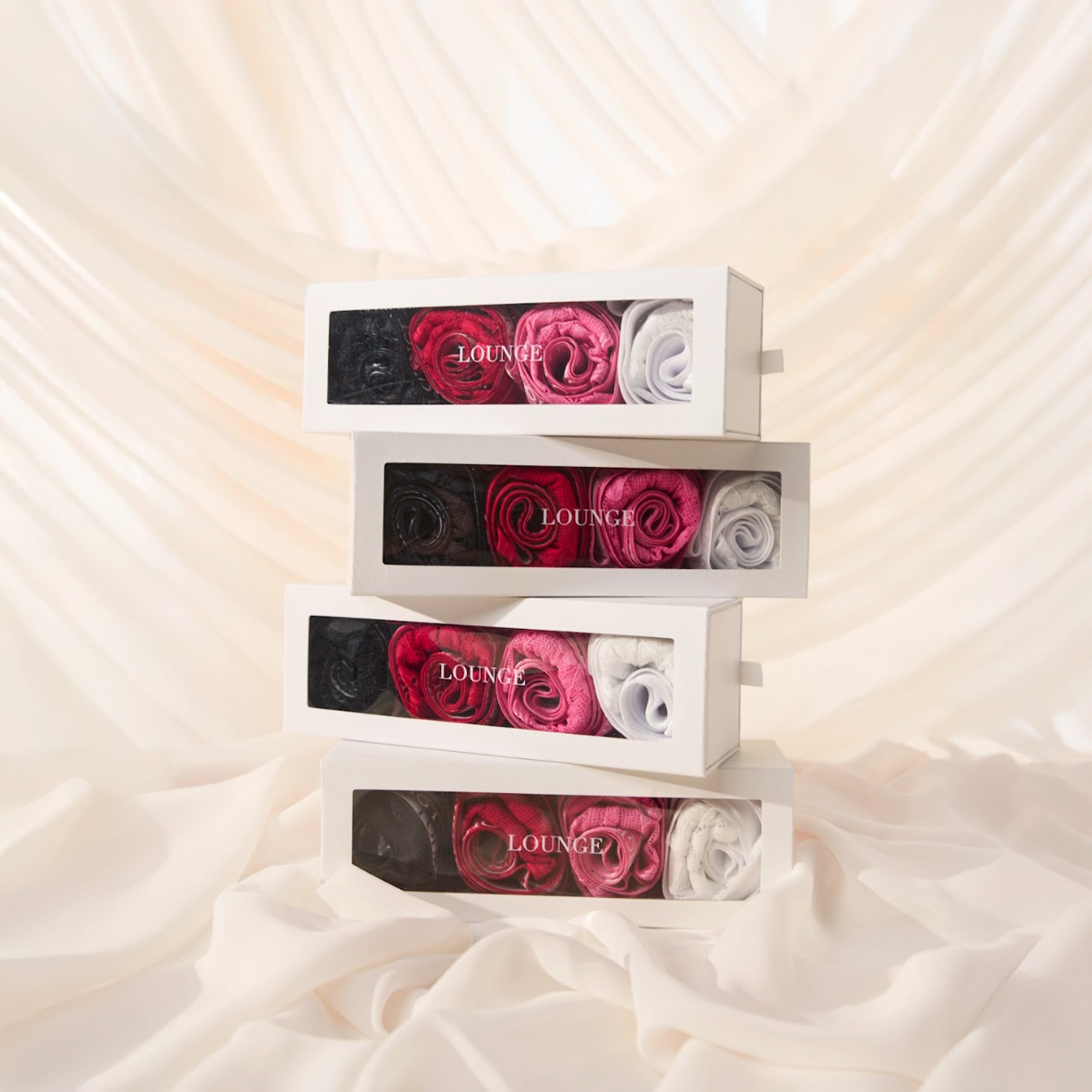 Rose Bouquet: Thong Collection (4-Pack) - Multi